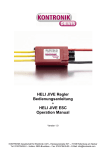 HELI JIVE ESC Operation Manual