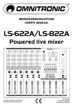 LS-622A/LS-822A Powered live mixer