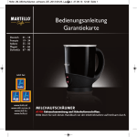 Bedienungsanleitung Milchaufsch&auml;umer