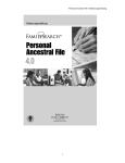 Personal Ancestral File—Bedienungsanleitung