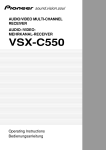 VSX-C550 - Pioneer Europe - Service and Parts Supply website