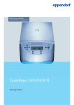 Bedienungsanleitung &ndash; Centrifuge 5430, Centrifuge