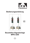 Bedienungsanleitung Baustellen-Signalanlage MPB 3200