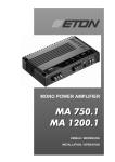 MA 750.1 MA 1200.1 MA 750.1 MA 1200.1 - Carhifi