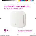 Bedienungsanleitung Speedport ISDN