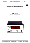 Anschluß- und Bedienungsanleitung JDI-22