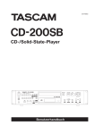 Benutzerhandbuch für Tascam CD