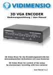 Die Bedienungsanleitung des 3D VGA Encoders