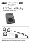 R&ouml;hm LTS Zentraldisplay Bedienungsanleitung