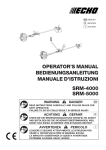 OPERATOR'S MANUAL BEDIENUNGSANLEITUNG