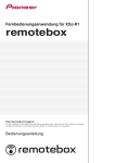 Bedienungsanleitung des remotebox