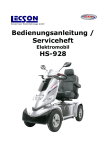 Bedienungsanleitung HS-928 - Sondermeier Elektrofahrzeuge