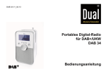 Portables Digital-Radio für DAB+/UKW DAB 34