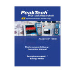 Anleitung - PeakTech