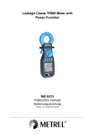 MD 9272 Leakage Clamp TRMS Meter with Power