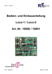 Anleitung Loco-1 - Rampino Elektronik