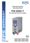 Operating Guide PSI 8000 T Power Supply Series - eps