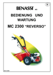 BEDIENUNG UND WARTUNG MC 2300 “REVERSO”