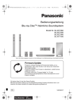 Bedienungsanleitung Blu-ray DiscTM Heimkino