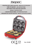 piastra per torte salate - manuale di istruzioni &bull; mini pie maker