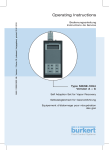 Operating Instructions