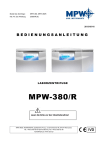 MPW-380/R - MPW MED. INSTRUMENTS Spółdzielnia Pracy