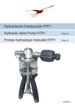 Hydraulische Handpumpe HTP1 Hydraulic Hand Pump HTP1