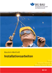 BG BAU – Baustein-Merkheft, Installationsarbeiten