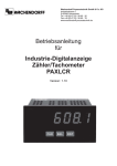 Industrie-Digitalanzeige Zähler/Tachometer PAXLCR