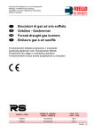 Bruciatori di gas ad aria soffiata Gebl&auml;se