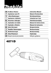 GB Cordless Cleaner Instruction Manual F Aspirateur sans Fil