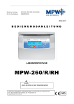 MPW-260/R/RH - MPW MED. INSTRUMENTS Spółdzielnia Pracy