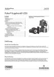 Fisherr Kugelventil V250