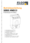 Betriebsanleitung SERIE HWD15