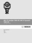 MIC7000 QIG (reworked) - Bosch Security Systems