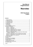 User Manual English/German Nocrotec VFD Tube Clock Futura
