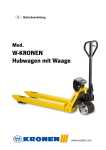 Hubwagen mit Waage - WOCKEN Industriepartner