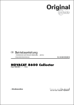 "ETRIEBSANLEITUNG NOVACAT 8600 Collector