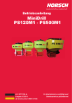 MiniDrill PS120M1 - PS500M1