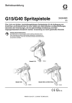 3A0448D, G15/G40 Spray Gun, Instructions/Parts, German