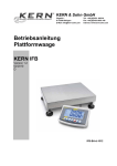 Betriebsanleitung Plattformwaage