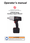 Operator's manual - Chicago Pneumatic