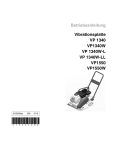 Betriebsanleitung Vibrationsplatte VP 1340