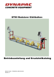 Betriebsanleitung und Ersatzteilkatalog