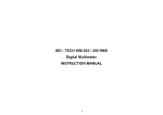 ISO - TECH IDM 203 / 205 RMS Digital Multimeter INSTRUCTION