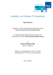 Usability von Outdoor TV Systemen