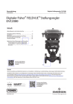 Digitaler Fisher FIELDVUE Stellungsregler DVC2000