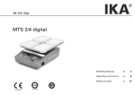 MTS 2/4 digital - IKA apparatuur