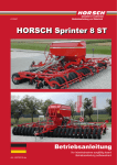 Sprinter 8 ST - Horsch Maschinen