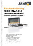 Betriebsanleitung SERIE IZ16E-010